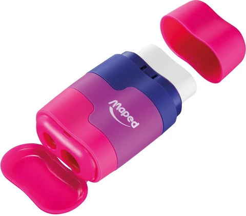 MAPED DUO CONNECT COLOUR PENCIL SHARPENER & ERASER