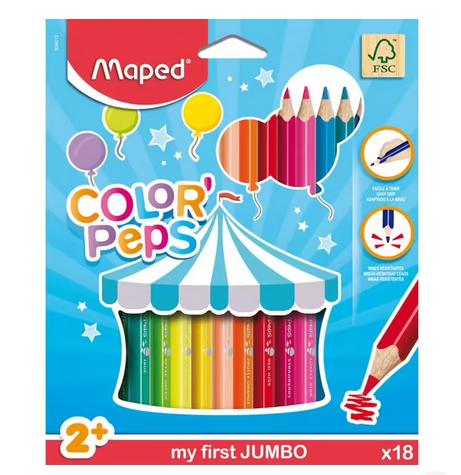 Maped Color'peps Jumbo 18 color