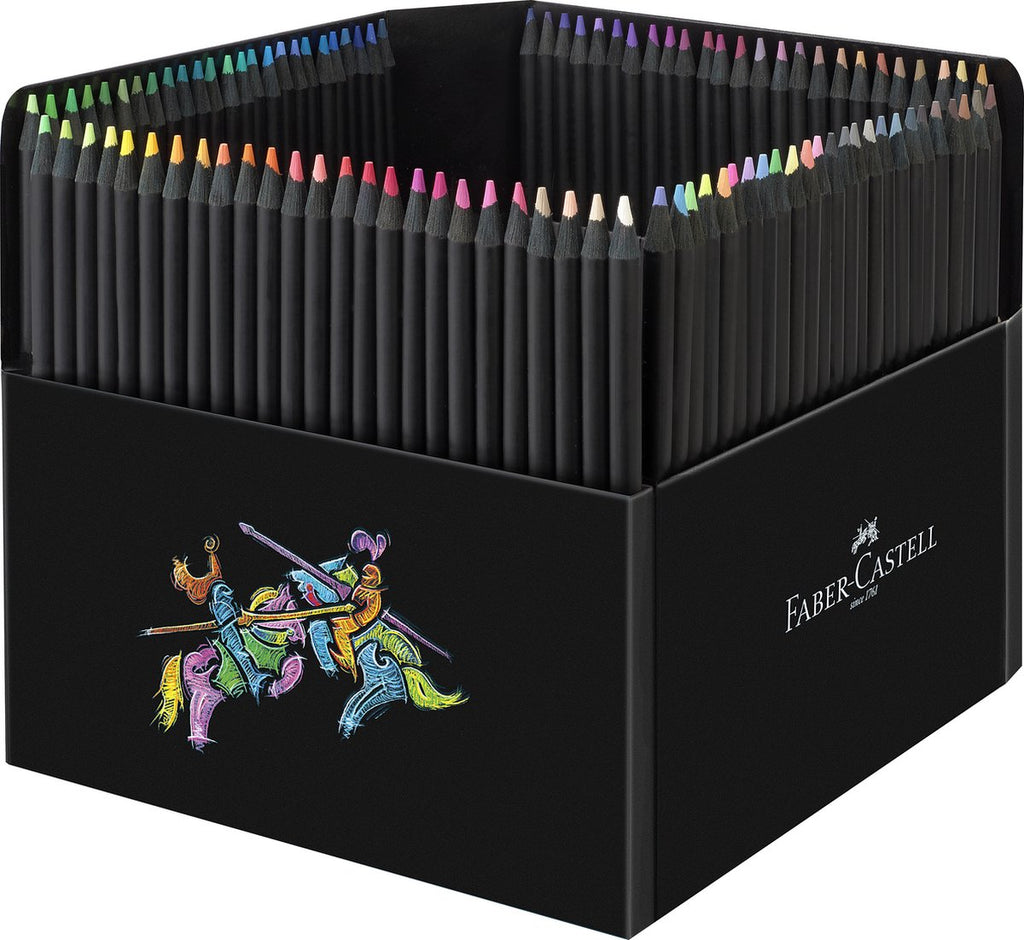 Faber Castell Black Edition Color Pencils, Cardboard Wallet of 100