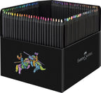 Faber Castell Black Edition Color Pencils, Cardboard Wallet of 100