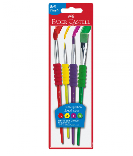 Faber Castell cushioned brushes 4pcs