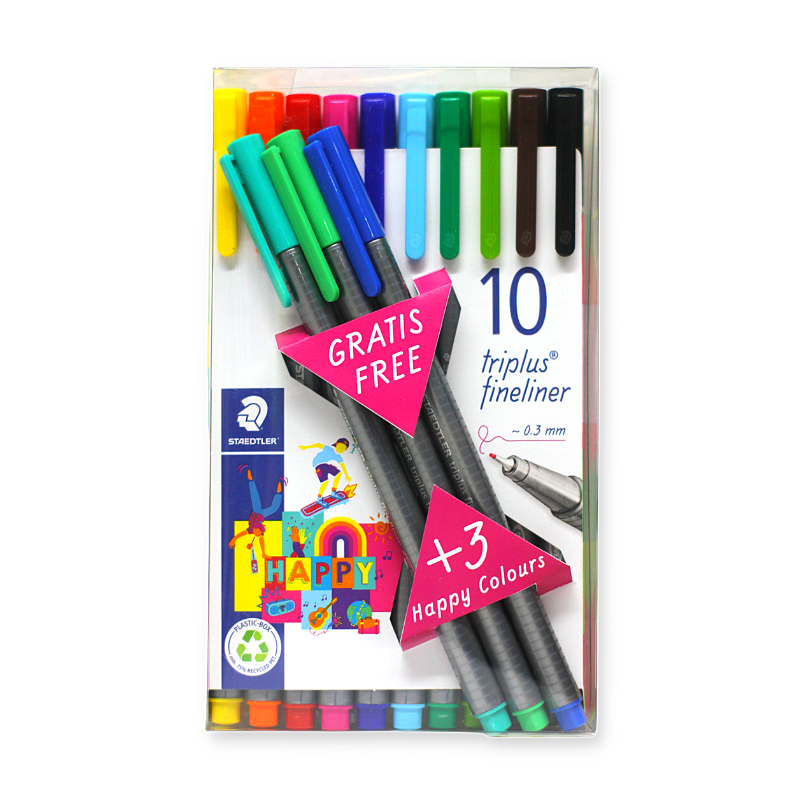 Staedtler fineliner 0.3mm 10+3pcs
