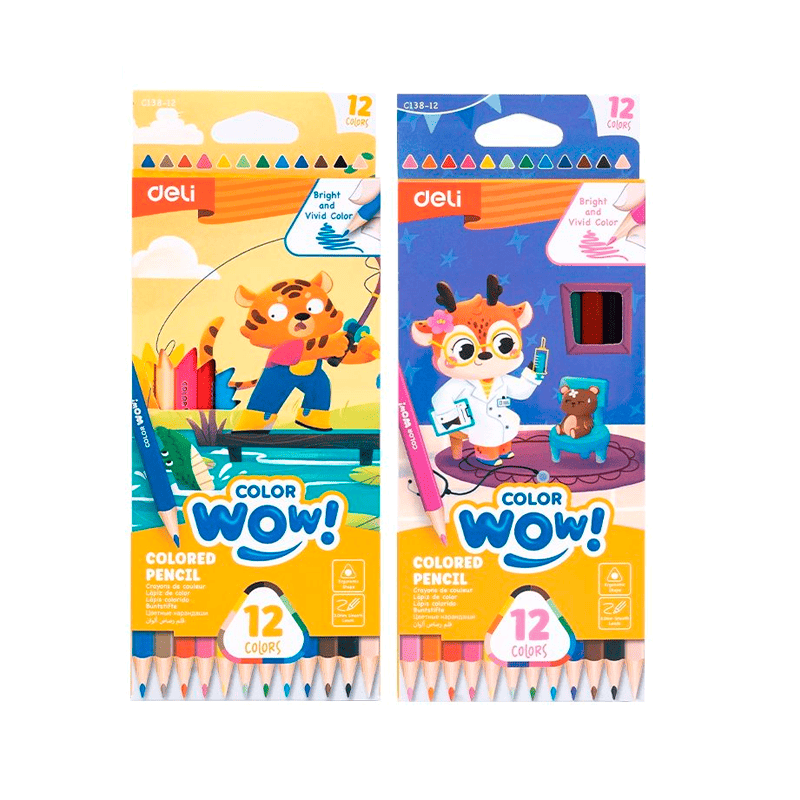 DELI Colored Pencil 12-18-24 pencils