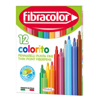 Fibracolor Colorito fiber pen 12 colors