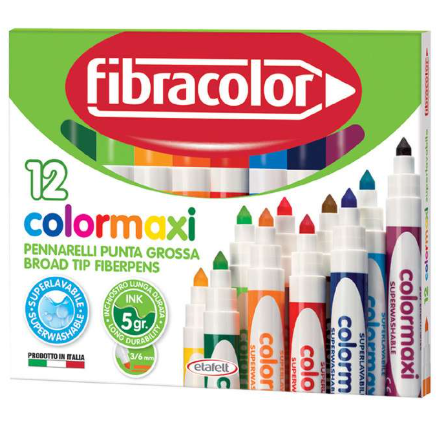 Fibracolor Color max 12color fiber pen