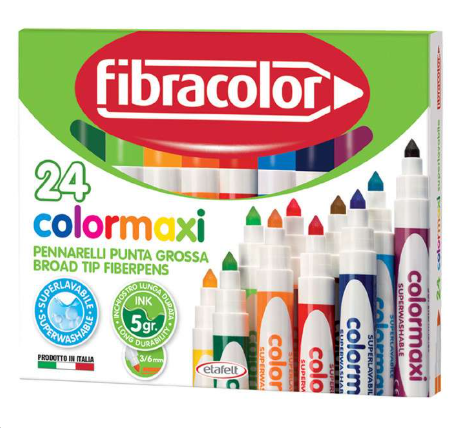 Fibracolor Color max 24color fiber pen
