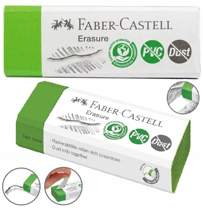 FABER-CASTELL PVC-FREE GREEN eraser